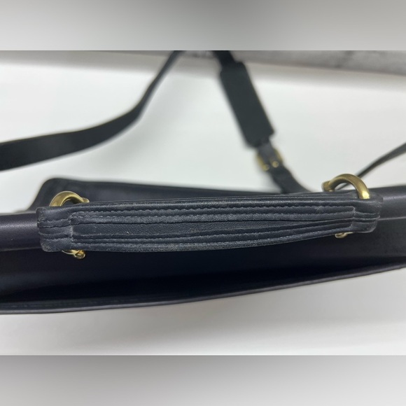 Vintage Coach Beekman Black Leather Briefcase Messenger Bag Corpcore 80s 90’s - Picture 9 of 16